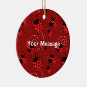 Alles over Ladybug Design Print Keramisch Ornament (Rechts)
