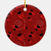 Alles over Ladybug Design Print Keramisch Ornament (Achterkant)
