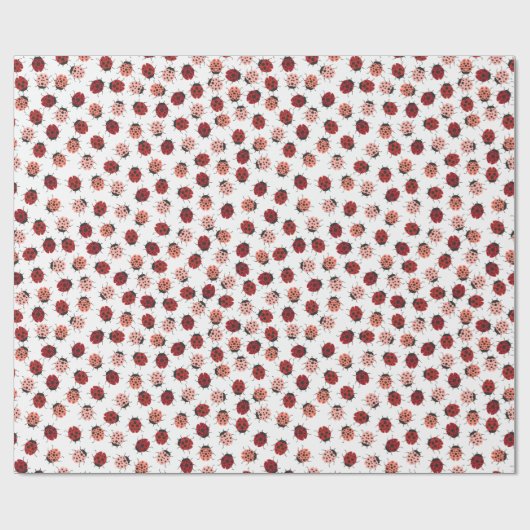 Alles over Ladybugs roze en rood Cadeaupapier (Vlak)