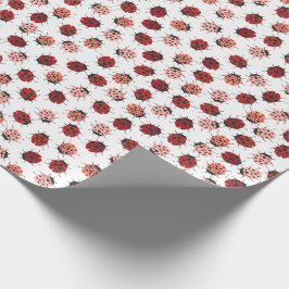 Alles over Ladybugs roze en rood Cadeaupapier