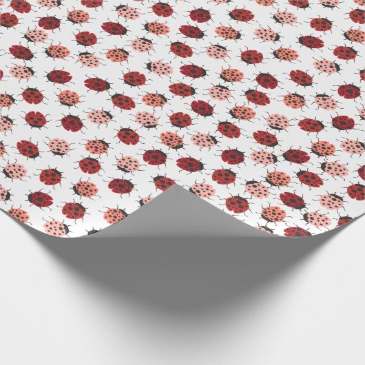 Alles over Ladybugs roze en rood Cadeaupapier (Hoek)