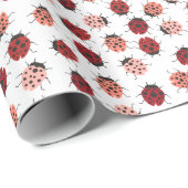 Alles over Ladybugs roze en rood Cadeaupapier (Rol Hoek)