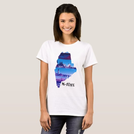 Alles over Maine T-shirt (Voorkant volledig)