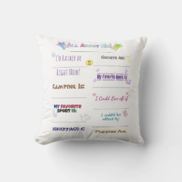 Alles over mij aanpassen kussen