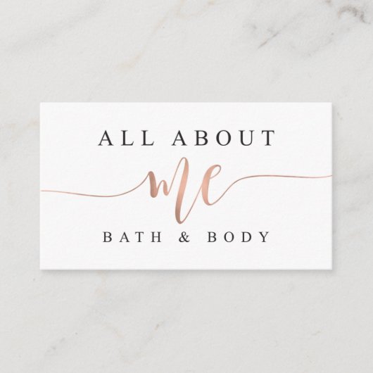 Alles over mij Bath and Body Visitekaartje (Voorkant)