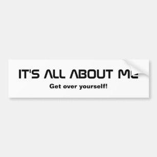 Alles over mij bumpersticker