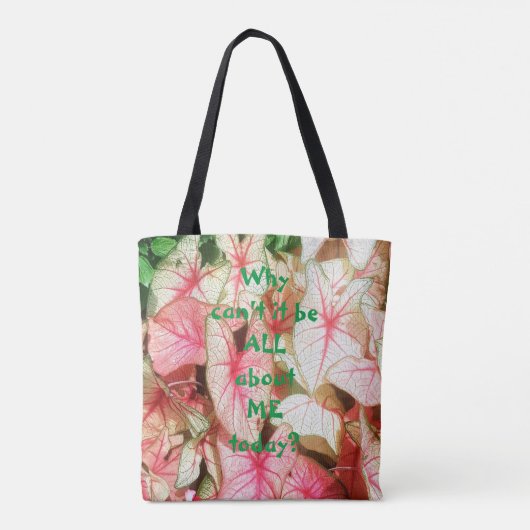 Alles over mij Canvas tas (Achterkant)