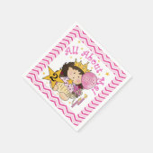 Alles over mij Princess 2e verjaardag Paper Napkin Servetten (Hoek)