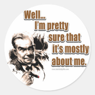 Alles over mij... ronde sticker