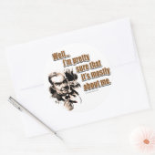 Alles over mij... ronde sticker (Envelop)