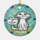 Alles over mij Scraggles Cat Keramisch Ornament (Voorkant)