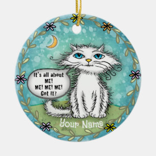 Alles over mij Scraggles Cat Keramisch Ornament