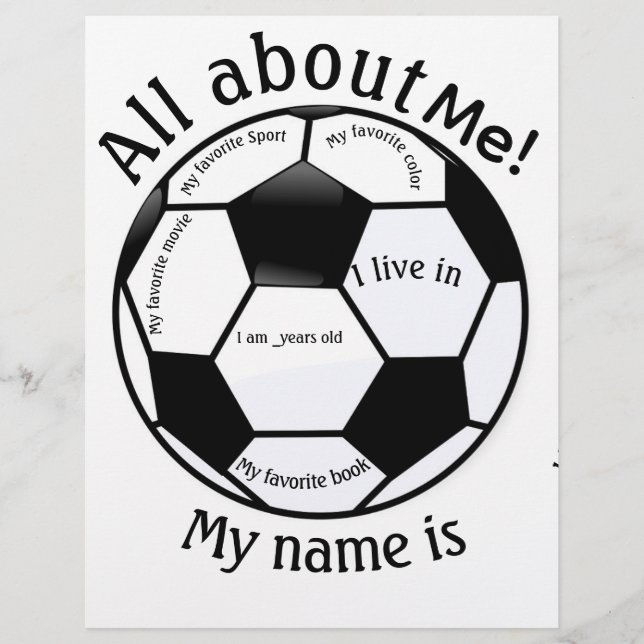 Alles over MIJ! Voetbal  Briefhoofd (Voorkant)