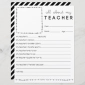 Alles over mijn leraar invullen (Voorkant / Achterkant)