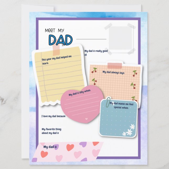 Alles over mijn vader, Kinder cadeau voor vaders,  (Voorkant)