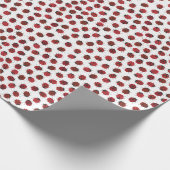 Alles over moderne Rode Ladybugs Cadeaupapier (Hoek)