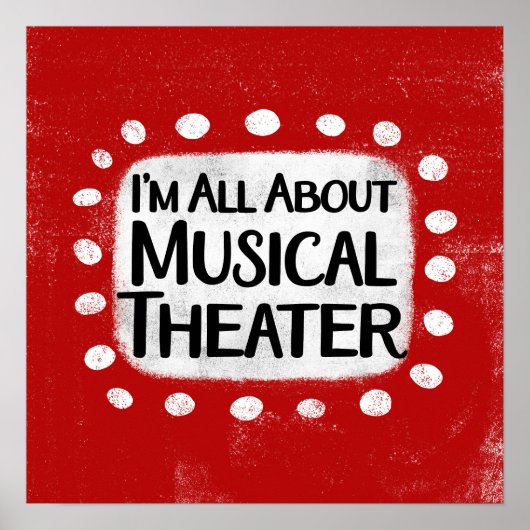 Alles over Musical Theatre Poster Wall Art (Voorkant)