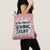 Alles over naaien spullen Canvas tas (Dichtbij)