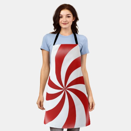 Alles over pepermunt Snoep Schort (Gedragen)