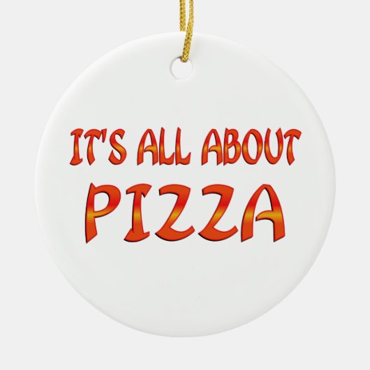 Alles over Pizza Keramisch Ornament (Voorkant)
