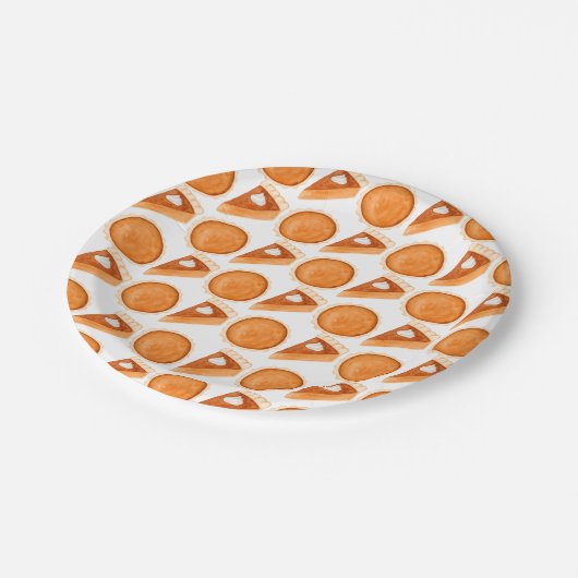 Alles over pompoen papieren bordje (Gekanteld)