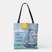 Alles over print Canvas tas Driftwood Beach (Achterkant)