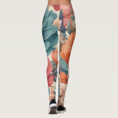 Alles over print legging Bloemen patroon (Achterkant)