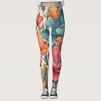 Alles over print legging Bloemen patroon