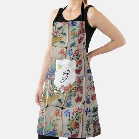 Alles over Print Schort Mahjong (Insitu)