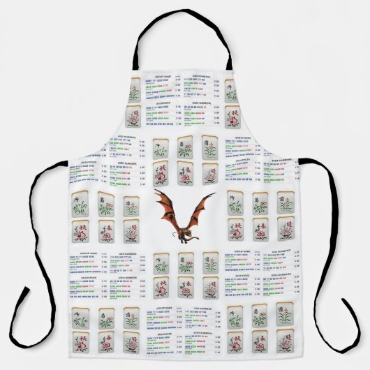 Alles over Print Schort Mahjong (Voorkant)