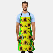 Alles over Print Schort Sunflower Butterfly (Gedragen)