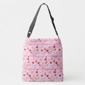 Alles-over-printCanvas tas, groot Crossbody Tas (Achterkant)