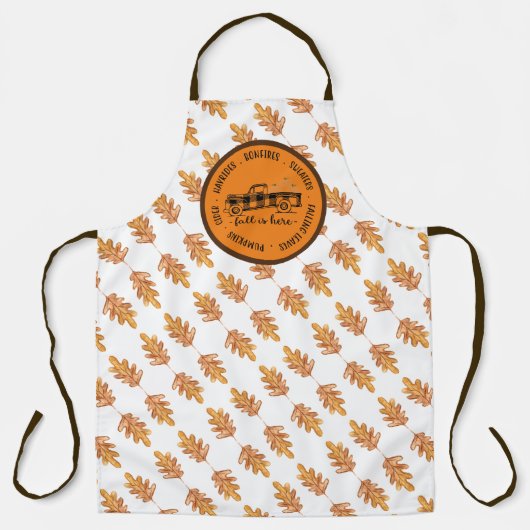 Alles-over-printplaat Herfst Schort (Voorkant)