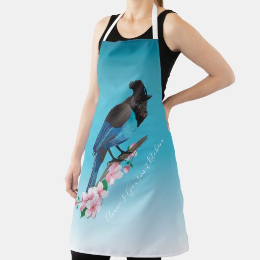 Alles-over-printplaat van verkoper schort (Insitu)