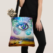 Alles-over-printtas met opening oog tote bag (Dichtbij)