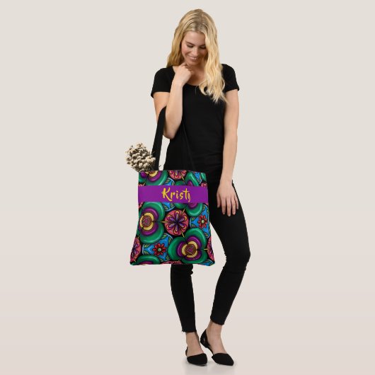 Alles over printtas tote bag (Op model)