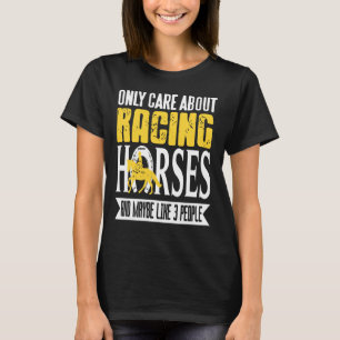 Alles over racepaarden Grappige berijder trillinge T-shirt