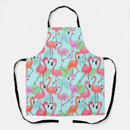 Alles over roze flamingo Apron Retro Cute Schort