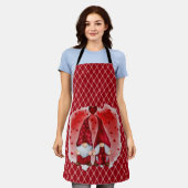 Alles-over roze op het Schort van Gnome Kitchen me (Gedragen)