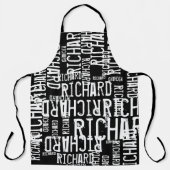 Alles-over Schort van de Druk met naam (Voorkant)