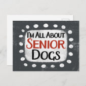 Alles over Senior Dogs Briefkaart (Voorkant / Achterkant)