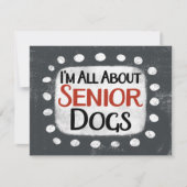 Alles over Senior Dogs Wenskaart Kaart (Voorkant)