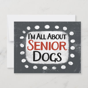 Alles over Senior Dogs Wenskaart Kaart