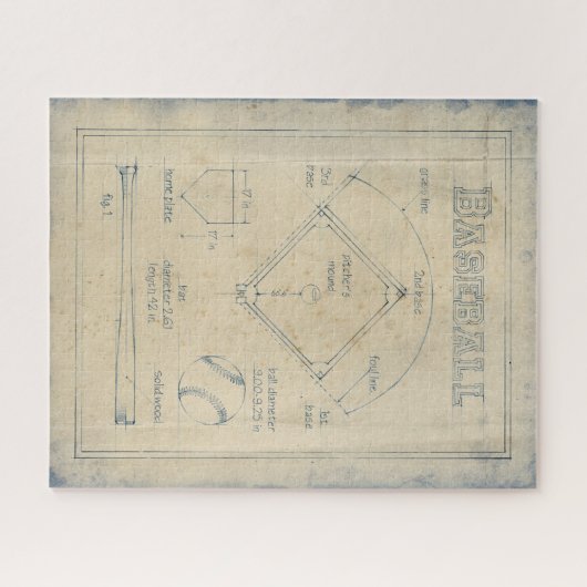 Alles over spel - honkbal legpuzzel (Horizontaal)