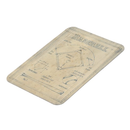 Alles over spel - honkbal magneet (Linkerzijde)