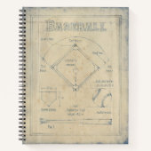 Alles over spel - honkbal notitieboek (Voorkant)