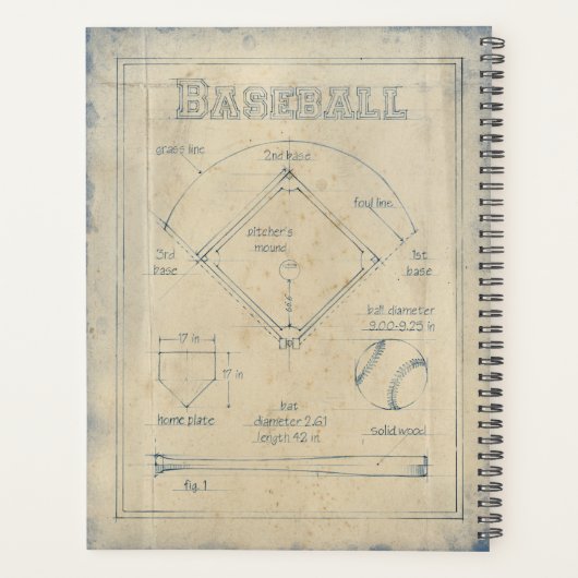 Alles over spel - honkbal planner (Achterkant)