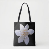 Alles-over Tas - Gardenia op zwart (Voorkant)