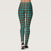 Alles over Teal Plaid  Leggings (Achterkant)