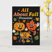 Alles over valpreventie Grappige herfsttherapie Pt Kaart (Gele Bloem)